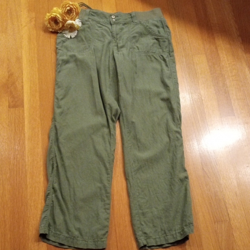 Sonoma Linen Blend Wide Leg Women's Pants 10